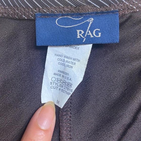 Vintage 90s Pinstripe Asymmetrical Skirt - Picture 4 of 4